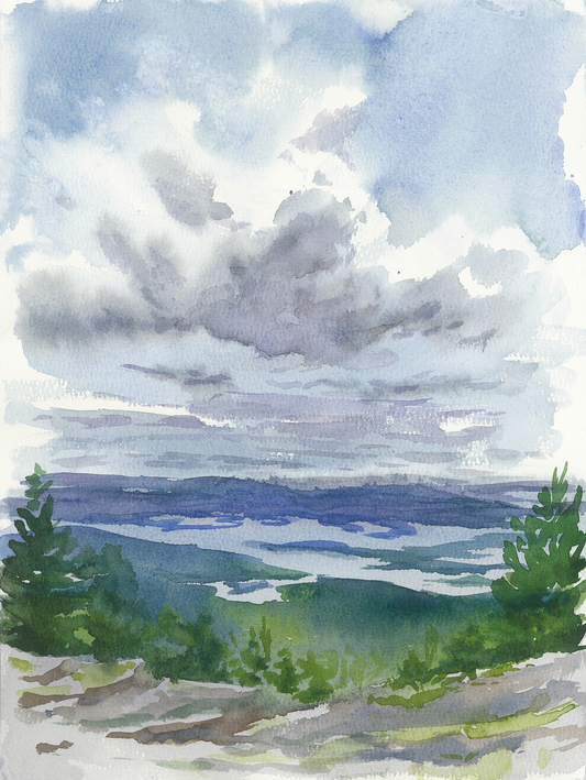Winnipesaukee Watercolor | Greeting Card